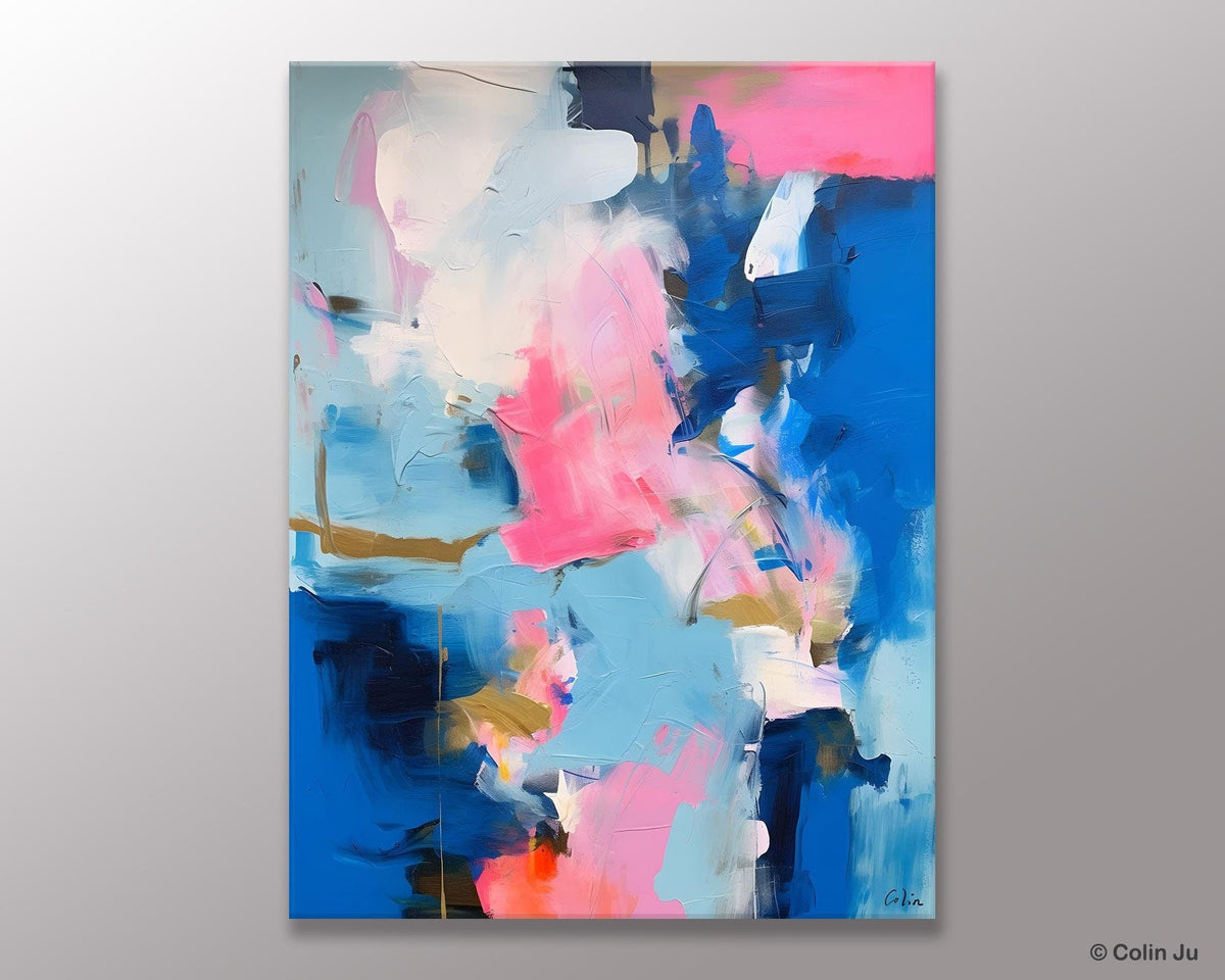 Large Abstract Painting For Bedroom, Oversized Canvas Wall Art Paintin 