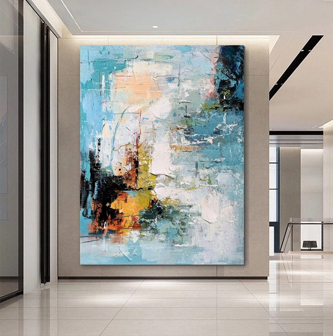 Extra Large Acrylic Painting, Modern Contemporary Abstract Artwork, Si ...